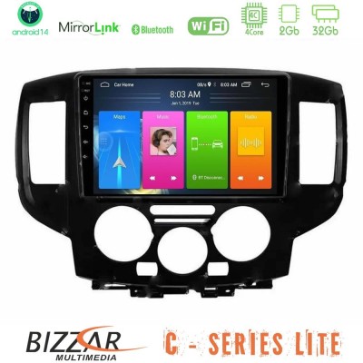 Bizzar C Series Lite 4Core Android14 2+32GB Nissan NV200 Navigation Multimedia Tablet 9" (Μαύρο)
