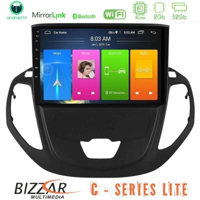 Bizzar C Series Lite 4Core Android14 2+32GB Ford Courier 2015-2023 Navigation Multimedia Tablet 9"