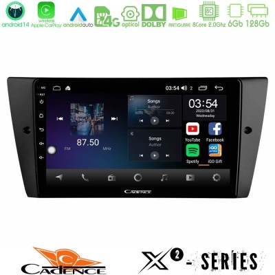 Cadence X2 Series 8Core Android14 6+128GB BMW 3 Series 2006-2011 Navigation Multimedia Tablet 9"