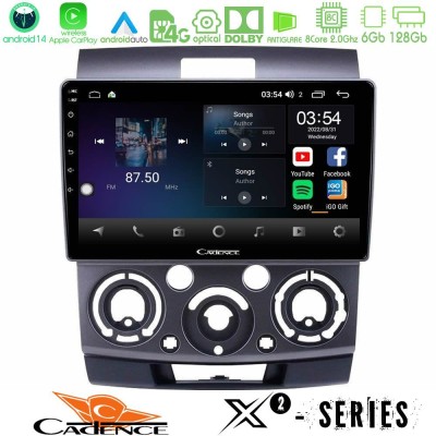 Cadence X2 Series 8Core Android14 6+128GB Ford Ranger/Mazda BT50 Navigation Multimedia Tablet 9"