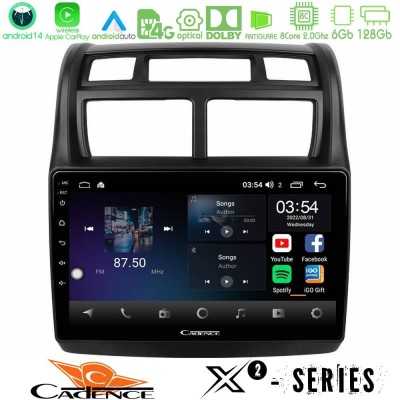 Cadence X2 Series 8Core Android14 6+128GB Kia Sportage 2008-2011 Navigation Multimedia Tablet 9"