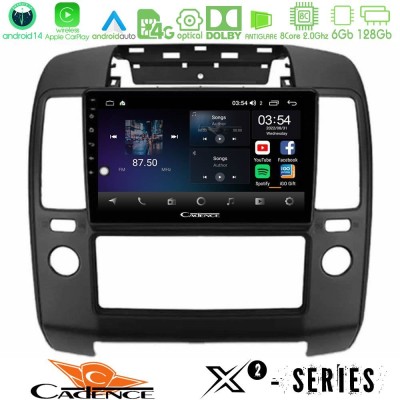 Cadence X2 Series 8Core Android14 6+128GB Nissan Navara Navigation Multimedia Tablet 9"