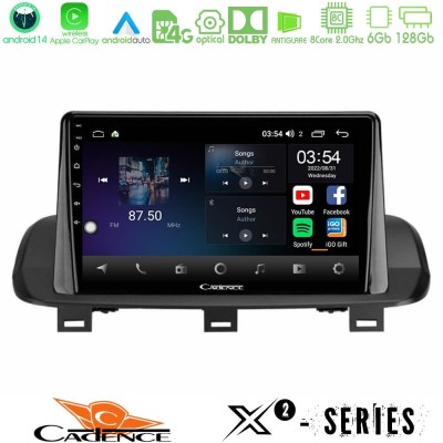 Cadence X2 Series 8Core Android14 6+128GB Nissan Qashqai J12 amp X-Trail T33 Navigation Multimedia Tablet 10"