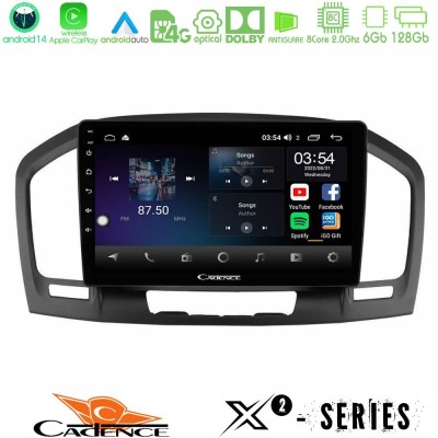 Cadence X2 Series 8Core Android14 6+128GB Opel Insignia 2008-2013 Navigation Multimedia Tablet 9"