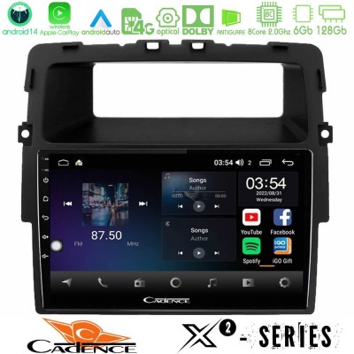 Cadence X2 Series 8Core Android14 6+128GB Renault/Nissan/Opel Navigation Multimedia Tablet 10"