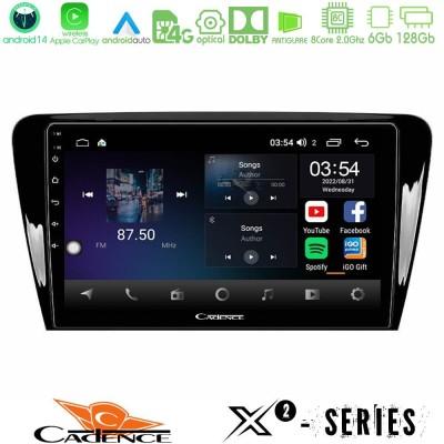Cadence X2 Series 8Core Android14 6+128GB Skoda Octavia 7 Navigation Multimedia Tablet 10"