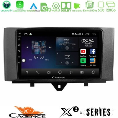 Cadence X2 Series 8Core Android14 6+128GB Smart 451 Facelift Navigation Multimedia Tablet 9"