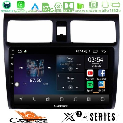 Cadence X2 Series 8Core Android14 6+128GB Suzuki Swift 2005-2010 Navigation Multimedia Tablet 10"