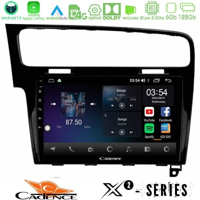 Cadence X2 Series 8Core Android14 6+128GB VW GOLF 7 Navigation Multimedia Tablet 10"