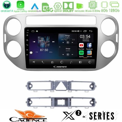 Cadence X2 Series 8Core Android14 6+128GB VW Tiguan Navigation Multimedia Tablet 9"