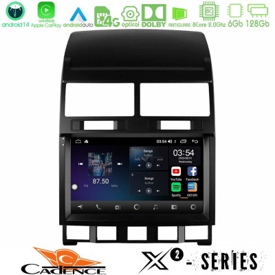 Cadence X2 Series 8Core Android14 6+128GB VW Touareg 2002 – 2010 Navigation Multimedia Tablet 9"