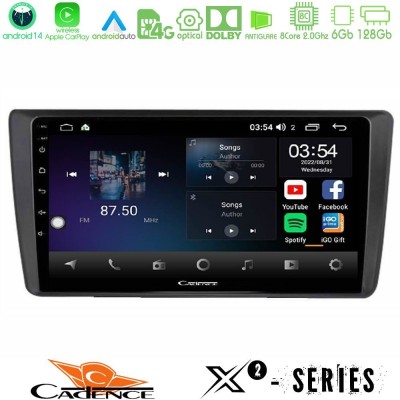 Cadence X2 Series 8Core Android14 6+128GB Skoda Octavia 2004-2012 Navigation Multimedia Tablet 9"