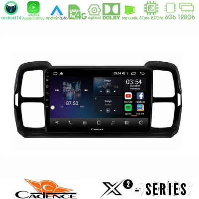 Cadence X2 Series 8Core Android14 6+128GB Citroen DS5 Aircross 2017-2021 Navigation Multimedia Tablet 9"