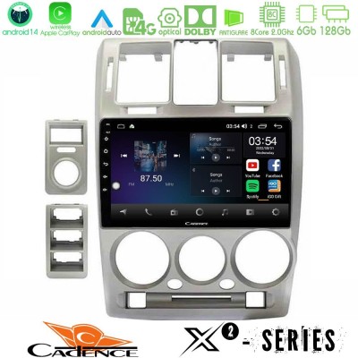 Cadence X2 Series 8Core Android14 6+128GB Hyundai Getz 2002-2009 Navigation Multimedia Tablet 9"