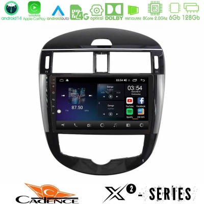 Cadence X2 Series 8Core Android14 6+128GB Nissan Pulsar 2015-2018 Navigation Multimedia Tablet 9"