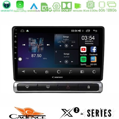 Cadence X2 Series 8Core Android14 6+128GB Citroen C3 2016- Navigation Multimedia Tablet 9"