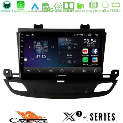 Cadence X2 Series 8Core Android14 6+128GB Opel Insignia 2 2017-2020 Navigation Multimedia Tablet 9"