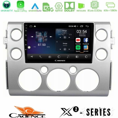 Cadence X2 Series 8Core Android14 6+128GB Toyota FJ 2007-2014 Navigation Multimedia Tablet 9"