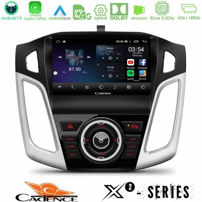 Cadence X2 Series 8Core Android14 6+128GB Ford Focus 2012-2018 Navigation Multimedia Tablet 9"