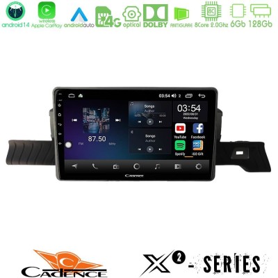 Cadence X2 Series 8Core Android14 6+128GB Citroen C3 You 2025- Navigation Multimedia Tablet 9"