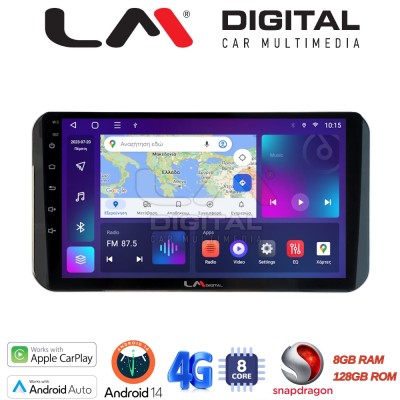 LM Digital - LM ZT8754H GPS Οθόνη OEM Multimedia Αυτοκινήτου για Toyota Yaris 2023 high version (CarPlay/AndroidAuto/BT/GPS/WIFI