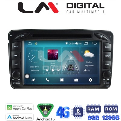 LM Digital - LM T8171 GPS Οθόνη OEM Multimedia Αυτοκινήτου για MERCEDES C (W203) - CLK (W208) 1999 2003 (CarPlay/AndroidAuto/BT