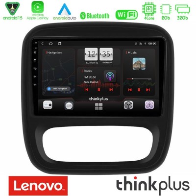 Lenovo Thinkplus Series 4Core Android15 2+32GB Renault/Nissan/Opel/Fiat Navigation Multimedia Tablet 9" Με Carplay & Android Aut