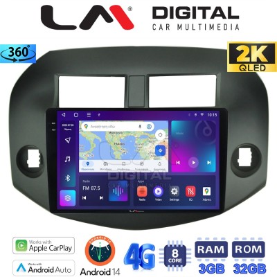 LM Digital - LM ZD8018B GPS Οθόνη OEM Multimedia Αυτοκινήτου για Toyota Rav4 2007 2012 (CarPlay/AndroidAuto/BT/GPS/WIFI/GPRS)
