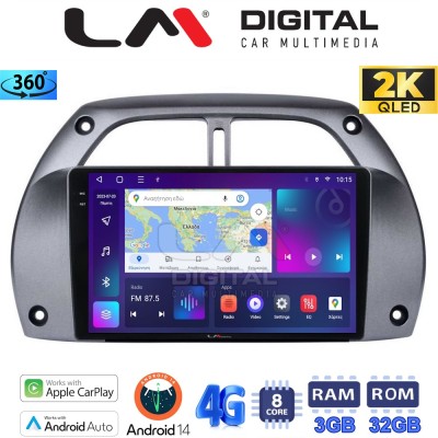 LM Digital - LM ZD8071 GPS Οθόνη OEM Multimedia Αυτοκινήτου για Toyota Rav 4 2001 2006 (CarPlay/AndroidAuto/BT/GPS/WIFI/GPRS)