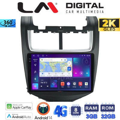 LM Digital - LM ZD8108 GPS Οθόνη OEM Multimedia Αυτοκινήτου για Chevrolet Aveo 20142017 (CarPlay/AndroidAuto/BT/GPS/WIFI/GPRS)