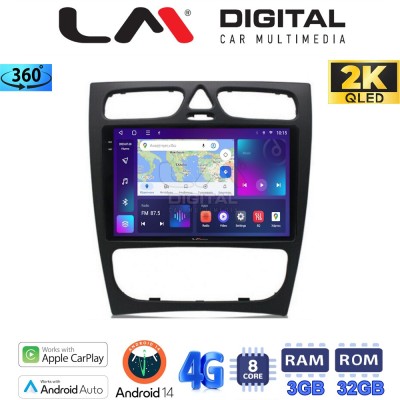 LM Digital - LM ZD8171 GPS Οθόνη OEM Multimedia Αυτοκινήτου για MERCEDES C (W203) - CLK (W208) (CarPlay/AndroidAuto/BT/GPS/WIFI/
