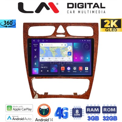 LM Digital - LM ZD8171W GPS Οθόνη OEM Multimedia Αυτοκινήτου για Mercedes C Class 1999 2004 (Προ Facelift) (CarPlay/AndroidAuto