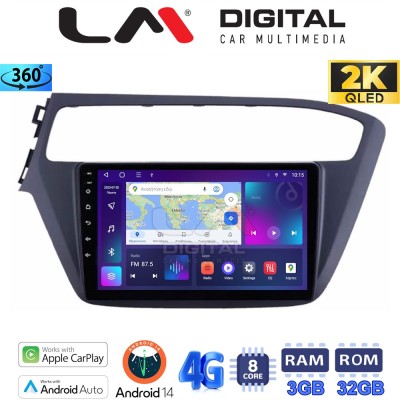 LM Digital - LM ZD8226 GPS Οθόνη OEM Multimedia Αυτοκινήτου για Hyundai i20 2019 (CarPlay/AndroidAuto/BT/GPS/WIFI/GPRS)