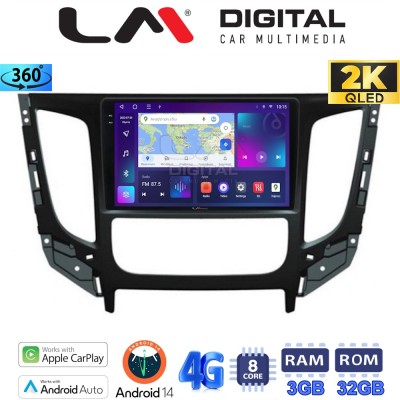 LM Digital - LM ZD8230 GPS Οθόνη OEM Multimedia Αυτοκινήτου για Mitsubishi L200 2014 Μόνο για αυτοκίνητα με Κλιματισμό (CarPlay/