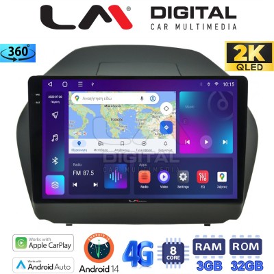 LM Digital - LM ZD8414 GPS Οθόνη OEM Multimedia Αυτοκινήτου για HYUNDAI IX35 20092015 (CarPlay/AndroidAuto/BT/GPS/WIFI/GPRS)