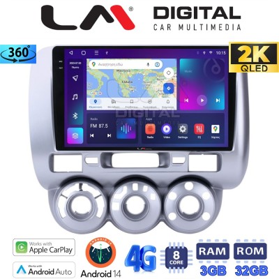 LM Digital - LM ZD8730 GPS Οθόνη OEM Multimedia Αυτοκινήτου για HONDA JAZZ 20022009 (CarPlay/AndroidAuto/BT/GPS/WIFI/GPRS)