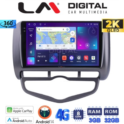 LM Digital - LM ZD8731 GPS Οθόνη OEM Multimedia Αυτοκινήτου για Honda Jazz 2003 - 2008 (CarPlay/AndroidAuto/BT/GPS/WIFI/GPRS)