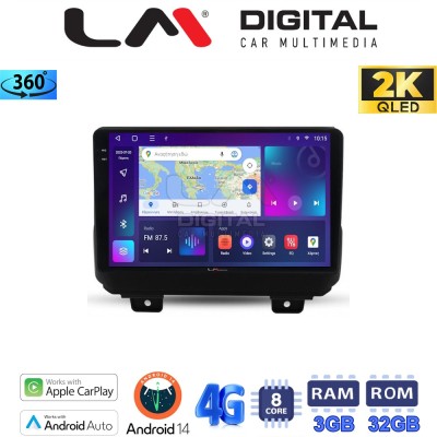 LM Digital - LM ZD8746 GPS Οθόνη OEM Multimedia Αυτοκινήτου για JEEP WRANGLER 2018 (CarPlay/AndroidAuto/BT/GPS/WIFI/GPRS)