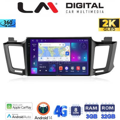 LM Digital - LM ZD8947 GPS Οθόνη OEM Multimedia Αυτοκινήτου για TOYOTA RAV 4 2013 2020 (CarPlay/AndroidAuto/BT/GPS/WIFI/GPRS)