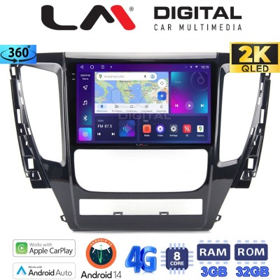 LM Digital - LM ZD8992 GPS Οθόνη OEM Multimedia Αυτοκινήτου για Mitsubishi Pajero 2014 (CarPlay/AndroidAuto/BT/GPS/WIFI/GPRS)