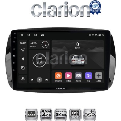 CLARION GL32029 Οθόνη OEM Multimedia Αυτοκινήτου για SMART ForTwo 2015 (CarPlay/AndroidAuto/BT/GPS/WIFI/GPRS)
