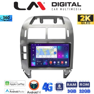 LM Digital - LM ZD8582S GPS Οθόνη OEM Multimedia Αυτοκινήτου για VW Polo 2002 2009 (CarPlay/AndroidAuto/BT/GPS/WIFI/GPRS)
