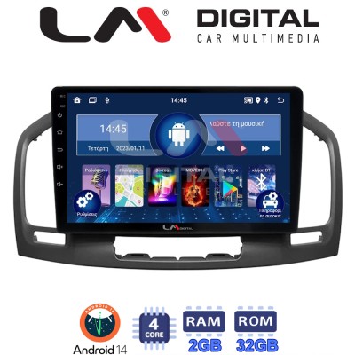 LM Digital - LM ZL4114 GPS Οθόνη OEM Multimedia Αυτοκινήτου για OPEL INSIGNIA 2007-2013 (BT/GPS/WIFI)
