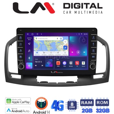 LM Digital - LM ZG8114 GPS Οθόνη OEM Multimedia Αυτοκινήτου για OPEL INSIGNIA 2007-2013 (CarPlay/AndroidAuto/BT/GPS/WIFI/GPRS)