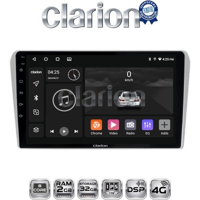 CLARION GL71025 Οθόνη OEM Multimedia Αυτοκινήτου για Toyota Avensis 20032008 (CarPlay/AndroidAuto/BT/GPS/WIFI/GPRS)