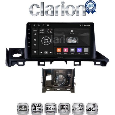 CLARION GL72214 Οθόνη OEM Multimedia Αυτοκινήτου για Mazda 6 2017 2020 (CarPlay/AndroidAuto/BT/GPS/WIFI/GPRS)