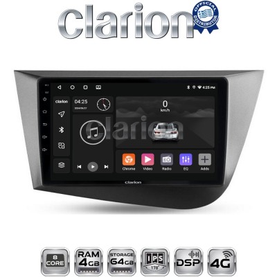 CLARION GL72217 Οθόνη OEM Multimedia Αυτοκινήτου για Seat Leon 20052012 (CarPlay/AndroidAuto/BT/GPS/WIFI/GPRS)