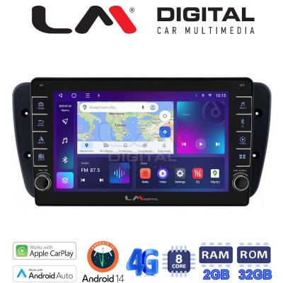 LM Digital - LM ZG8246 GPS Οθόνη OEM Multimedia Αυτοκινήτου για Seat Ibiza 2008 2015 (CarPlay/AndroidAuto/BT/GPS/WIFI/GPRS)