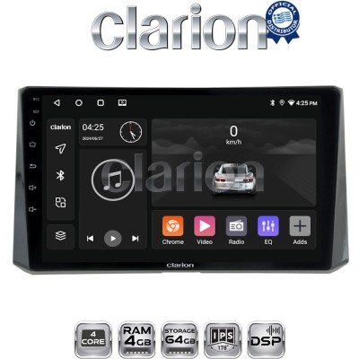 CLARION GL32204 Οθόνη OEM Multimedia Αυτοκινήτου για Toyota Corolla 2019 (CarPlay/AndroidAuto/BT/GPS/WIFI/GPRS)