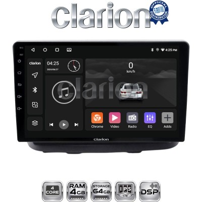 CLARION GL32210 Οθόνη OEM Multimedia Αυτοκινήτου για Fiat Doblo 2002 2007 (CarPlay/AndroidAuto/BT/GPS/WIFI/GPRS)